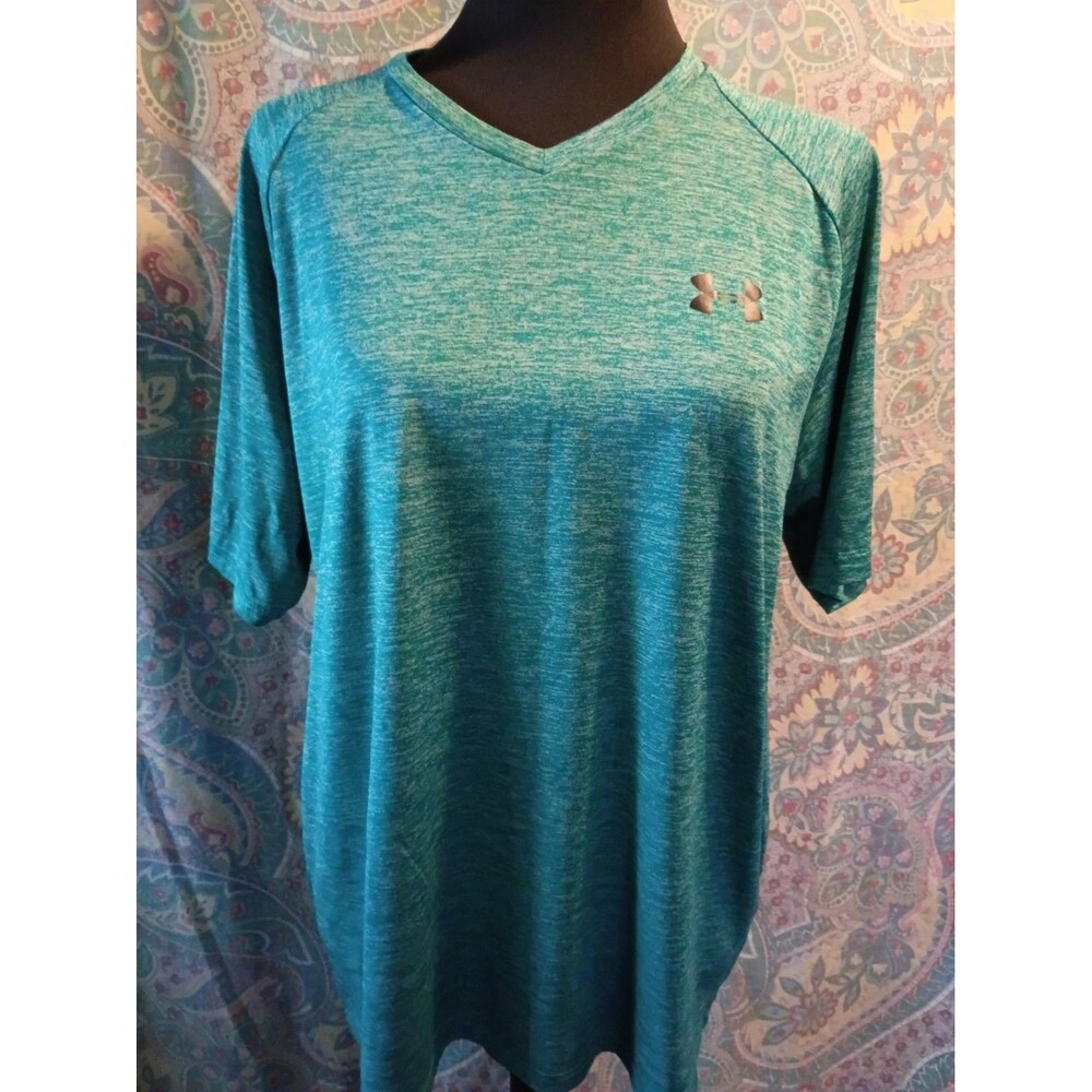 Under Armour Women's Tech Twist Branded V-Neck Tee Large